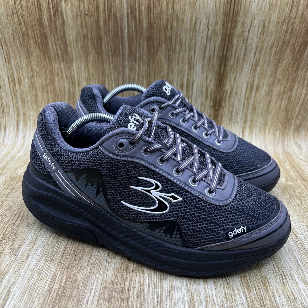 Gravity Defyer‎ G-Defy Sneakers Women's Size 8.5 Gray Black Walking Shoes